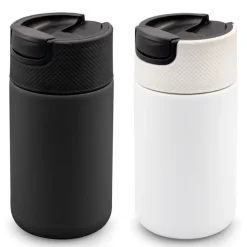 Kubek termiczny 400 ml Air Gifts z ceramiką | Nabila / Czarny VA050-03