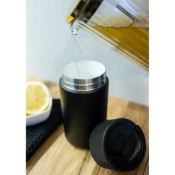 Kubek termiczny 400 ml Air Gifts z ceramiką | Nabila / Czarny VA050-03