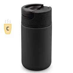 Kubek termiczny 400 ml Air Gifts z ceramiką | Nabila / Czarny VA050-03