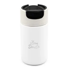 Kubek termiczny 400 ml Air Gifts z ceramiką | Nabila / Biały VA050-02