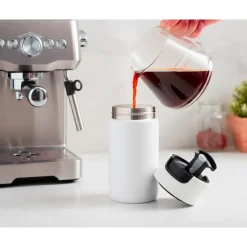 Kubek termiczny 400 ml Air Gifts z ceramiką | Nabila / Biały VA050-02