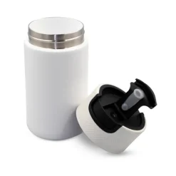 Kubek termiczny 400 ml Air Gifts z ceramiką | Nabila / Biały VA050-02