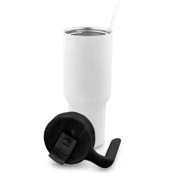 Kubek termiczny 1100 ml Air Gifts z ergonomicznym uchwytem | Ony / Biały VA094-02