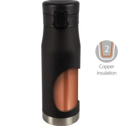 Kubek termiczny 600 ml Mauro Conti | Brian / Czarny V4829-83