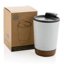 Kubek termiczny 300 ml, PP z recyklingu / Biały P435.073