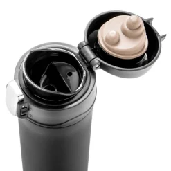 Kubek termiczny 300 ml, stal nierdzewna z recyklingu / Czarny P435.061