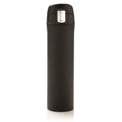 Kubek termiczny 450 ml, stal nierdzewna z recyklingu / Czarny P435.501