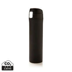 Kubek termiczny 450 ml, stal nierdzewna z recyklingu / Czarny P435.501