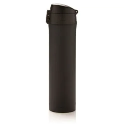 Kubek termiczny 450 ml, stal nierdzewna z recyklingu / Czarny P435.501
