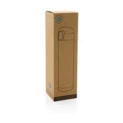Kubek termiczny 450 ml, stal nierdzewna z recyklingu / Czarny P435.501