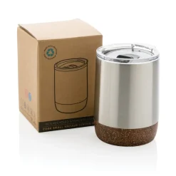 Kubek termiczny 180 ml, stal nierdzewna z recyklingu / Srebrny P435.052