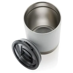 Kubek termiczny 360 ml, stal nierdzewna z recyklingu / Biały P433.063