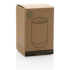 Kubek termiczny 360 ml, stal nierdzewna z recyklingu / Biały P433.063