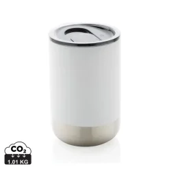 Kubek termiczny 360 ml, stal nierdzewna z recyklingu / Biały P433.063