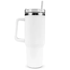 Kubek termiczny 1200 ml z ergonomicznym uchwytem | Stasimus / Biały VA060-02