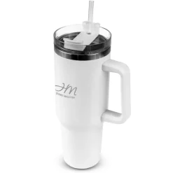 Kubek termiczny 1200 ml z ergonomicznym uchwytem | Stasimus / Biały VA060-02