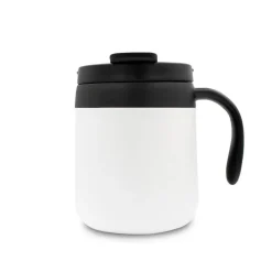 Kubek termiczny 400 ml z rączką | Wyatt / Biały V4838-02