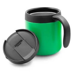 Kubek termiczny 400 ml z rączką | Wyatt / Zielony V4838-06