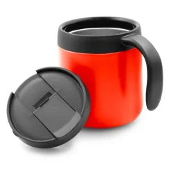 Kubek termiczny 400 ml z rączką | Wyatt / Szary V4838-19