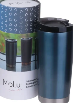 Kubek termiczny stalowy z recyklingu LA LOUVIERE MoLu 540 ml / Granatowy 535044
