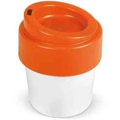 Kubek termiczny z pokrywką 240 ml / Biały / niebieski LT98707-N0111