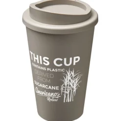 Kubek termiczny z serii Americano®­­ Renew o pojemności 350 ml / Szary kamienny 21042682