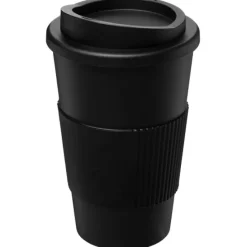 Kubek termiczny z serii Americano® o pojemności 350 ml z uchwytem / Czarny 21000200