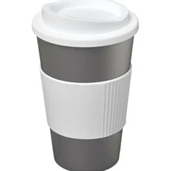 Kubek termiczny z serii Americano® o pojemności 350 ml z uchwytem / Srebrny 21000225