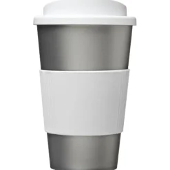 Kubek termiczny z serii Americano® o pojemności 350 ml z uchwytem / Srebrny 21000225