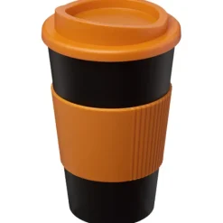 Kubek termiczny z serii Americano® o pojemności 350 ml z uchwytem / Czarny 21000205