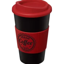 Kubek termiczny z serii Americano® o pojemności 350 ml z uchwytem / Czarny 21000203