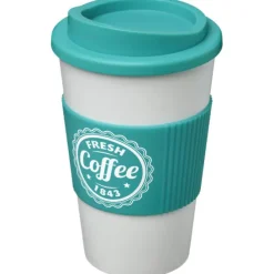 Kubek termiczny z serii Americano® o pojemności 350 ml z uchwytem / Biały 21000229