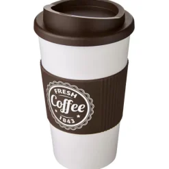 Kubek termiczny z serii Americano® o pojemności 350 ml z uchwytem / Biały 21000231