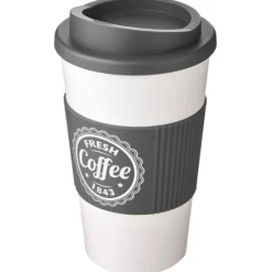 Kubek termiczny z serii Americano® o pojemności 350 ml z uchwytem / Biały 21000232
