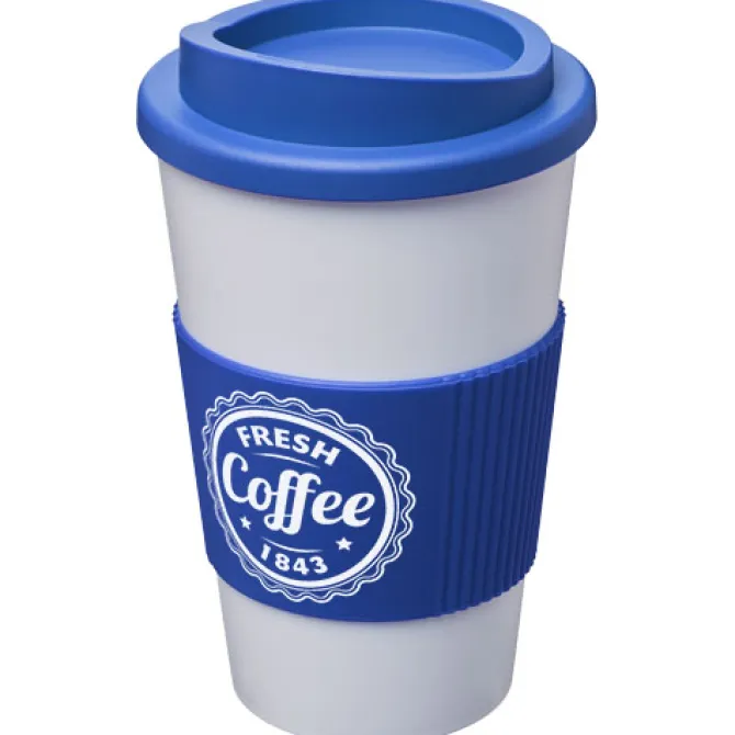 Kubek termiczny z serii Americano® o pojemności 350 ml z uchwytem / Biały 21000233