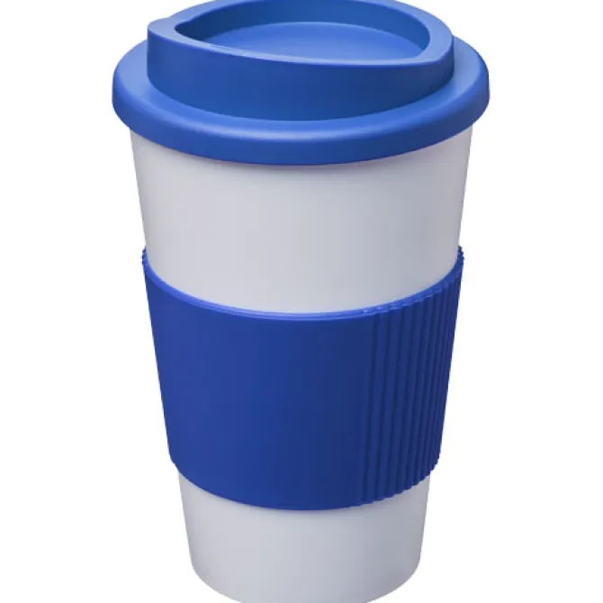 Kubek termiczny z serii Americano® o pojemności 350 ml z uchwytem / Biały 21000233