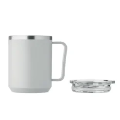 Kubek z 2 ściankami 400 ml / Szary MO2900-07