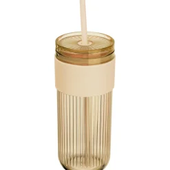 Kubek ze słomką 660 ml SOLEDAD / Beżowy 8552913