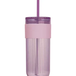 Kubek ze słomką 660 ml SOLEDAD / Fioletowy 8552912