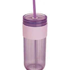Kubek ze słomką 660 ml SOLEDAD / Fioletowy 8552912