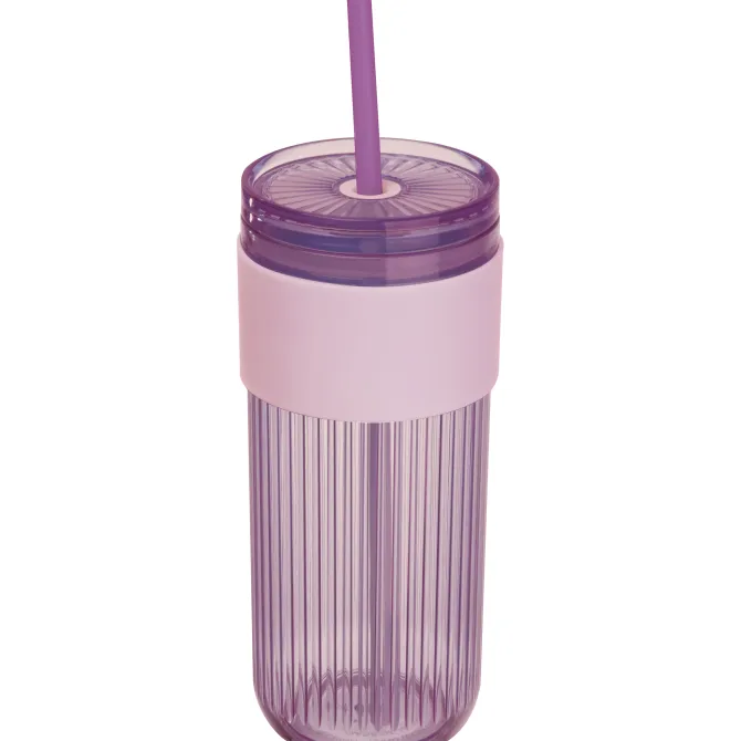 Kubek ze słomką 660 ml SOLEDAD / Fioletowy 8552912