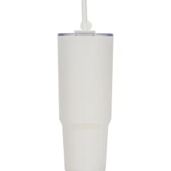 Kubek ze słomką XXL 1200 ml TEODORA / Biały 8468606