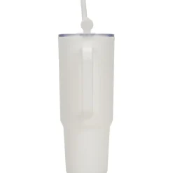 Kubek ze słomką XXL 1200 ml TEODORA / Biały 8468606