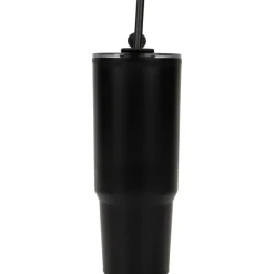 Kubek ze słomką XXL 1200 ml TEODORA / Czarny 8468603