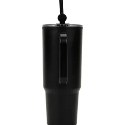 Kubek ze słomką XXL 1200 ml TEODORA / Czarny 8468603