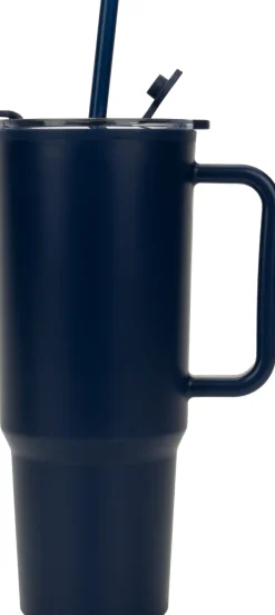 Kubek ze słomką XXL 1200 ml TEODORA / Granatowy 8468644