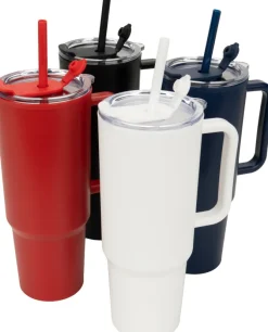 Kubek ze słomką XXL 1200 ml TEODORA / Granatowy 8468644