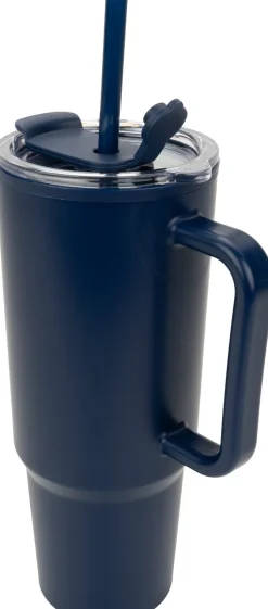 Kubek ze słomką XXL 1200 ml TEODORA / Granatowy 8468644