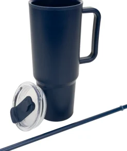 Kubek ze słomką XXL 1200 ml TEODORA / Granatowy 8468644