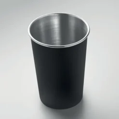 Kubek ze stali nierdzewnej / Czarny MO2063-03